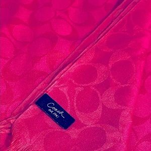 COACH pink scarf